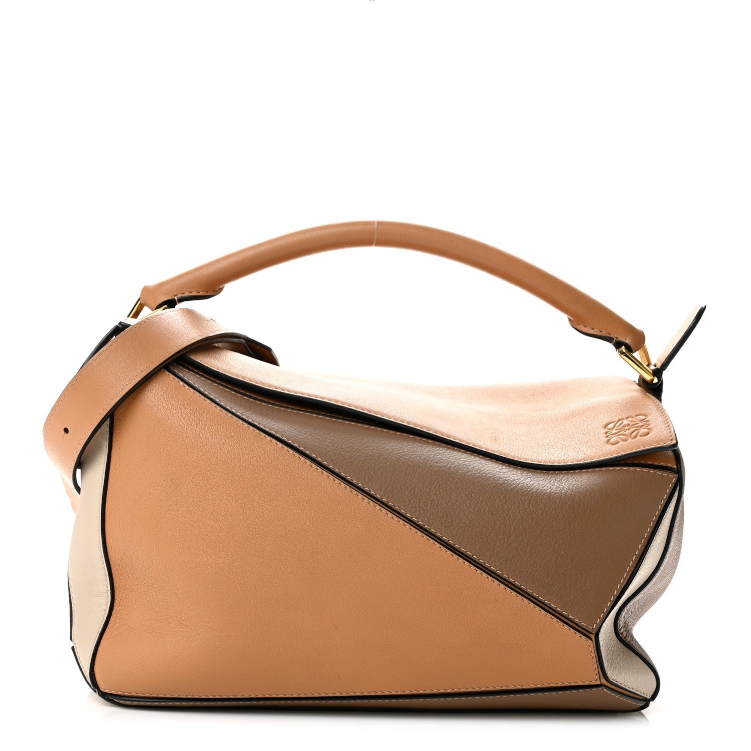 Loewe Calfskin Medium Puzzle Bag Warm Desert Mink