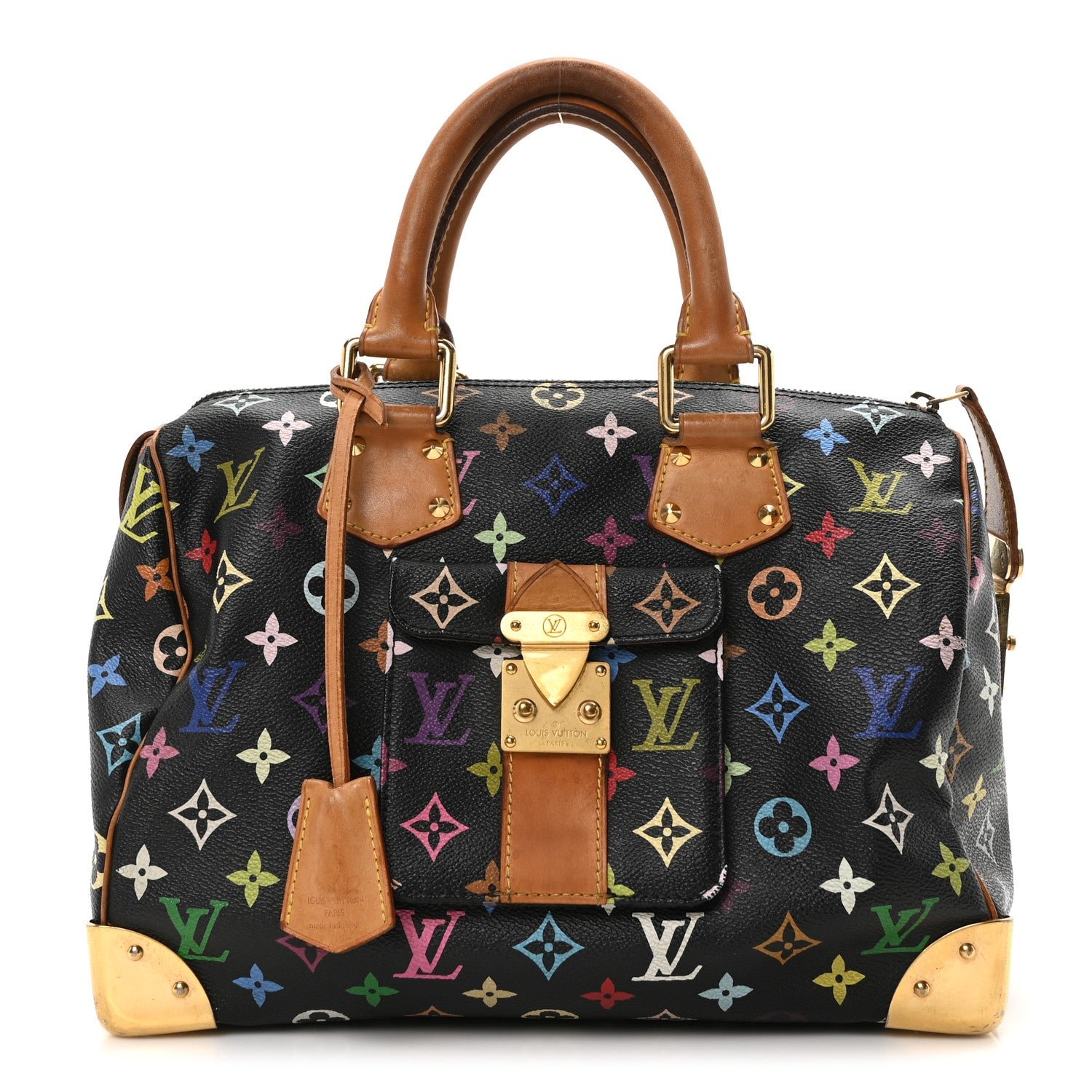 Louis Vuitton Monogram Multicolor Speedy 30 Black