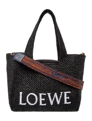 Raffia Font Tote Medium