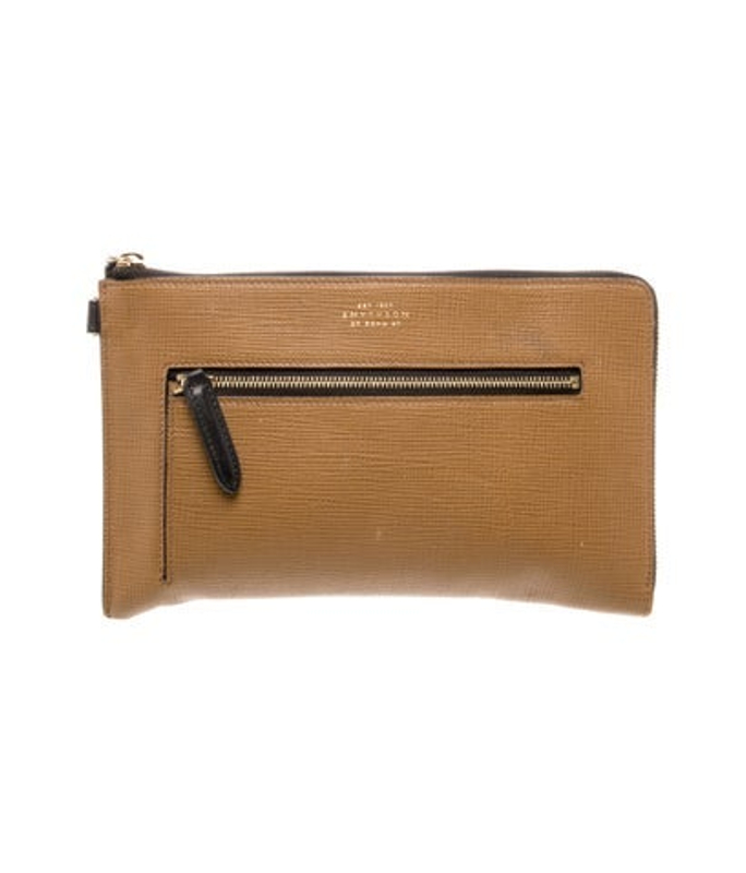 Smythson Embossed Leather Portfolio