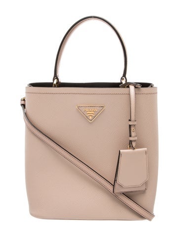 Enameled Metal Triangle Top Handle Bag