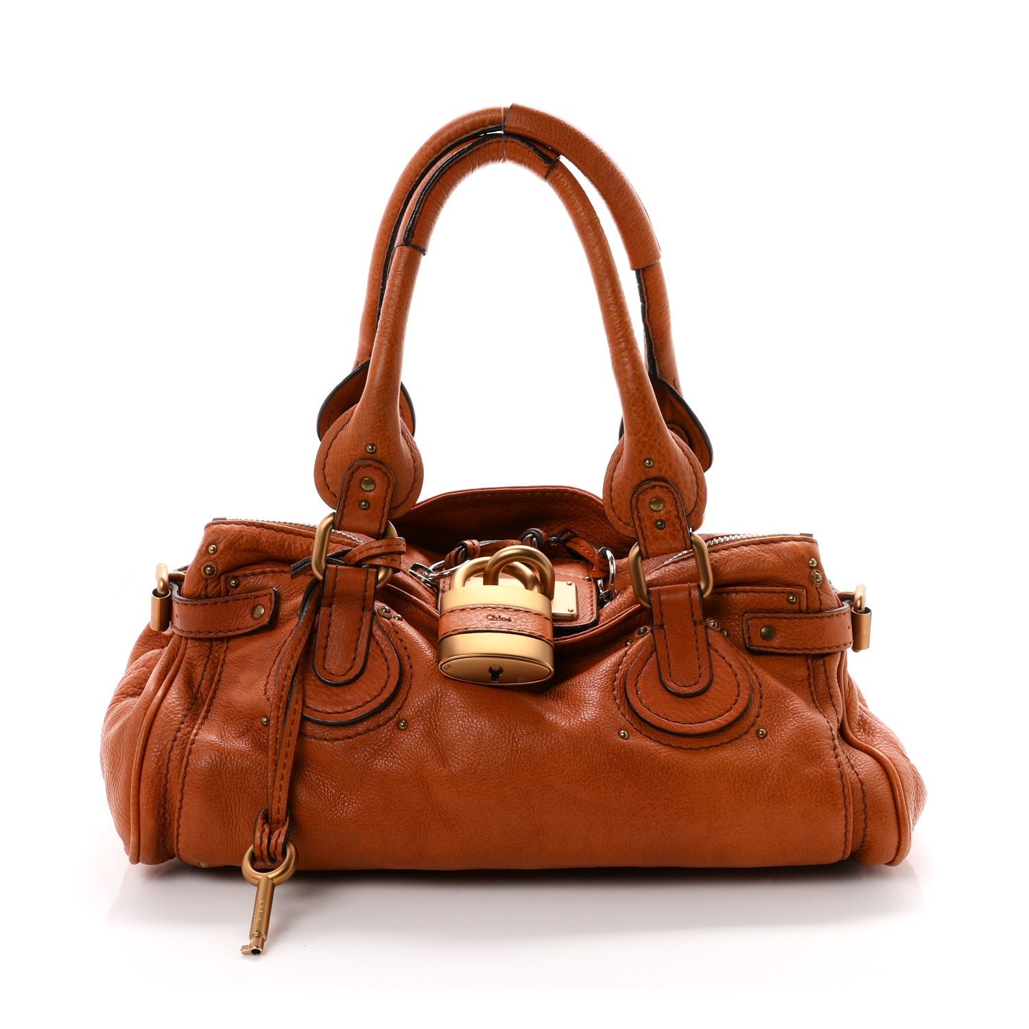 Chloe Calfskin Medium Paddington Satchel Ecureil Brown