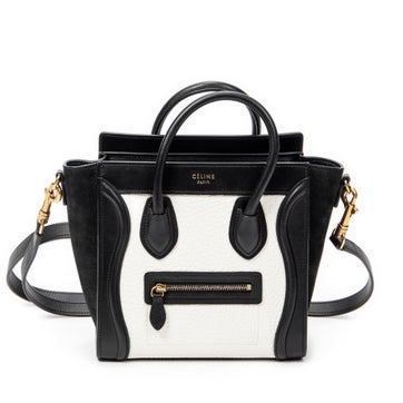Leather Nano Bicolor Luggage