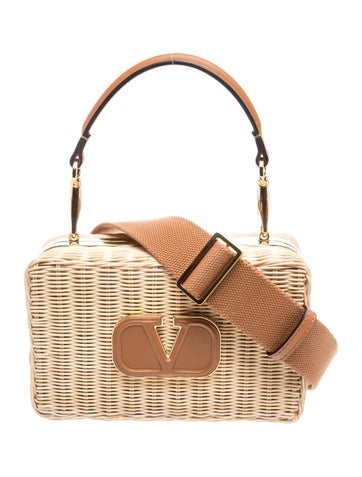 Raffia Top Handle Bag