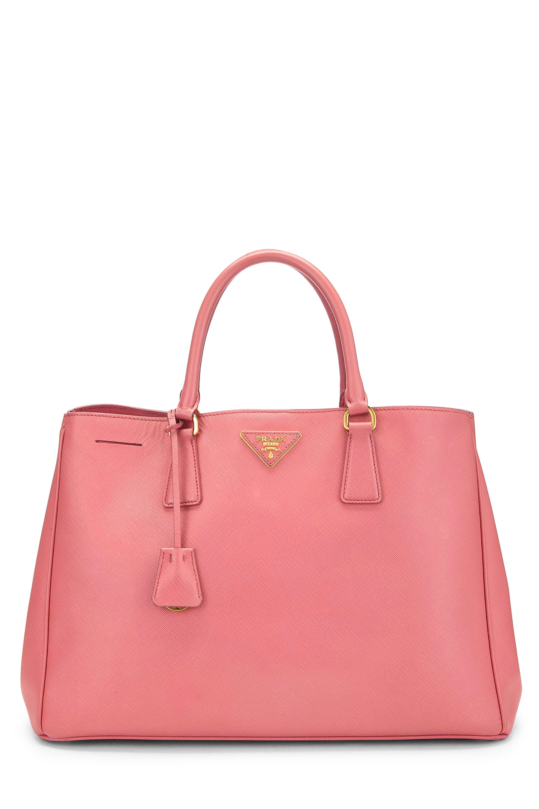 Prada Pink Saffiano Executive Tote Medium