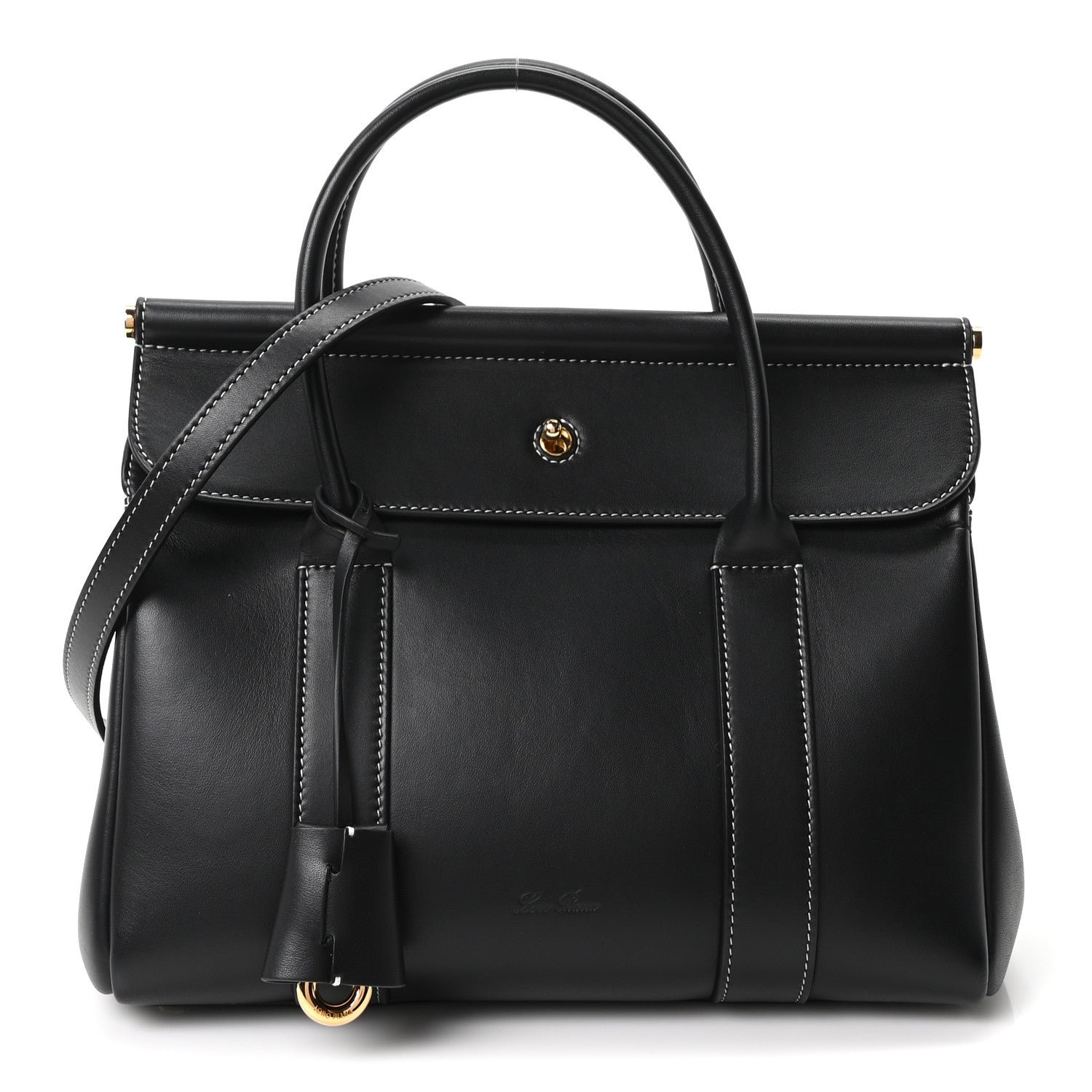 Loro Piana Loro Piana Calfskin L25 Loom Bag Black