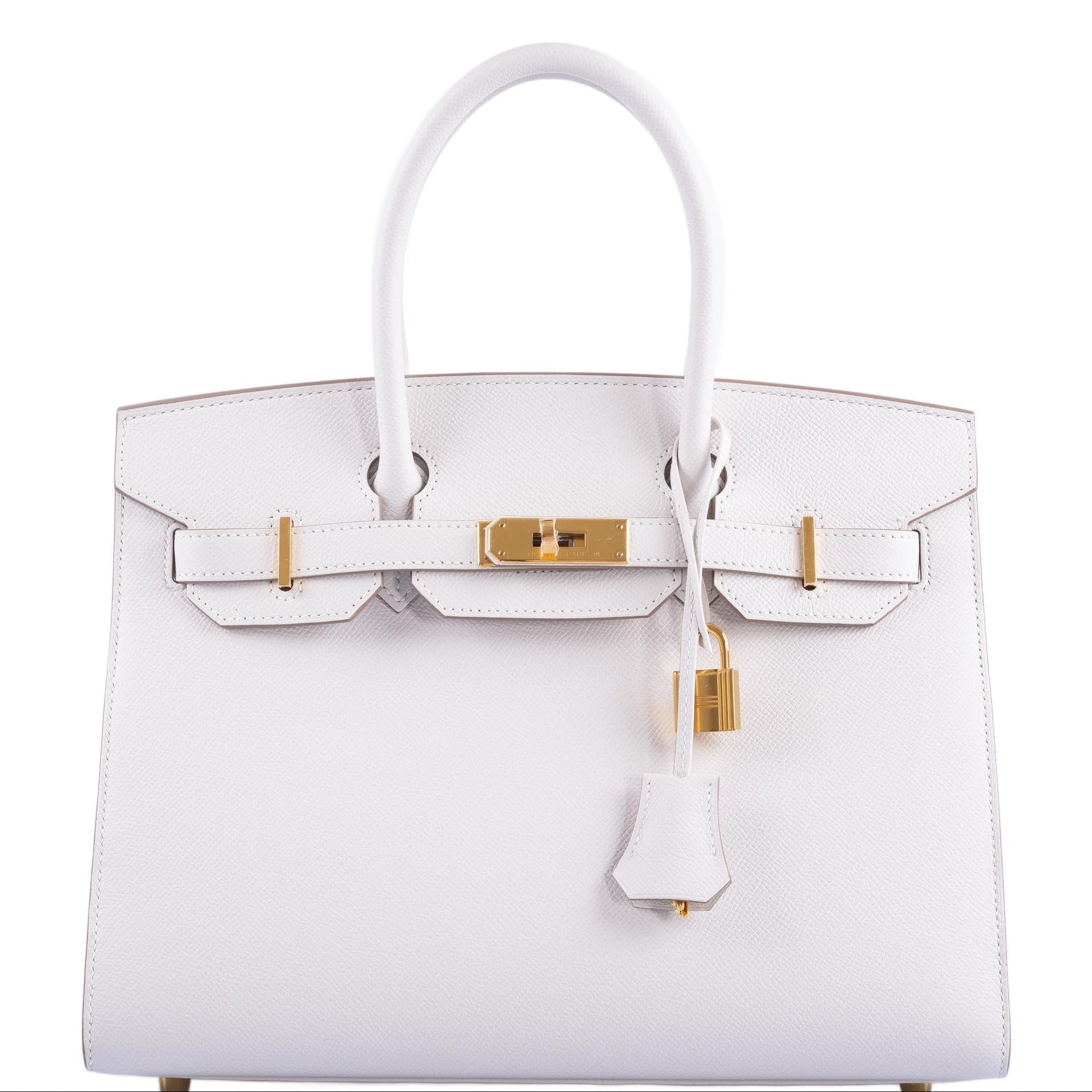Hermès Birkin 30 Sellier Gris Pâle Epsom Gold Hardware