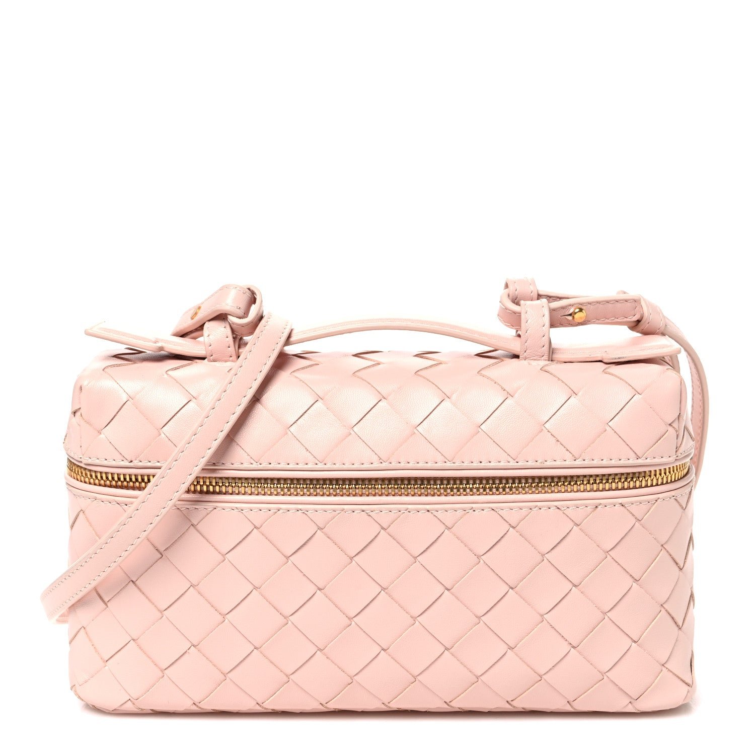 Bottega Veneta Calfskin Intrecciato Bang Bang Vanity Case Cameo