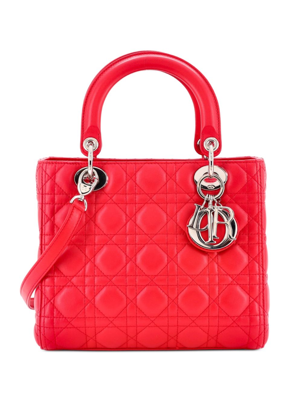 Lady Dior Bag Cannage Quilt Lambskin Medium satchel