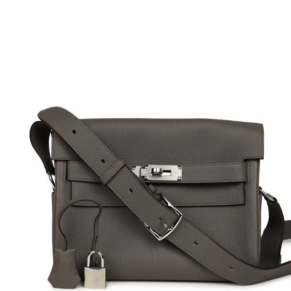 Hermes Hermes Kelly Messenger PM Etain Togo Palladium Hardware