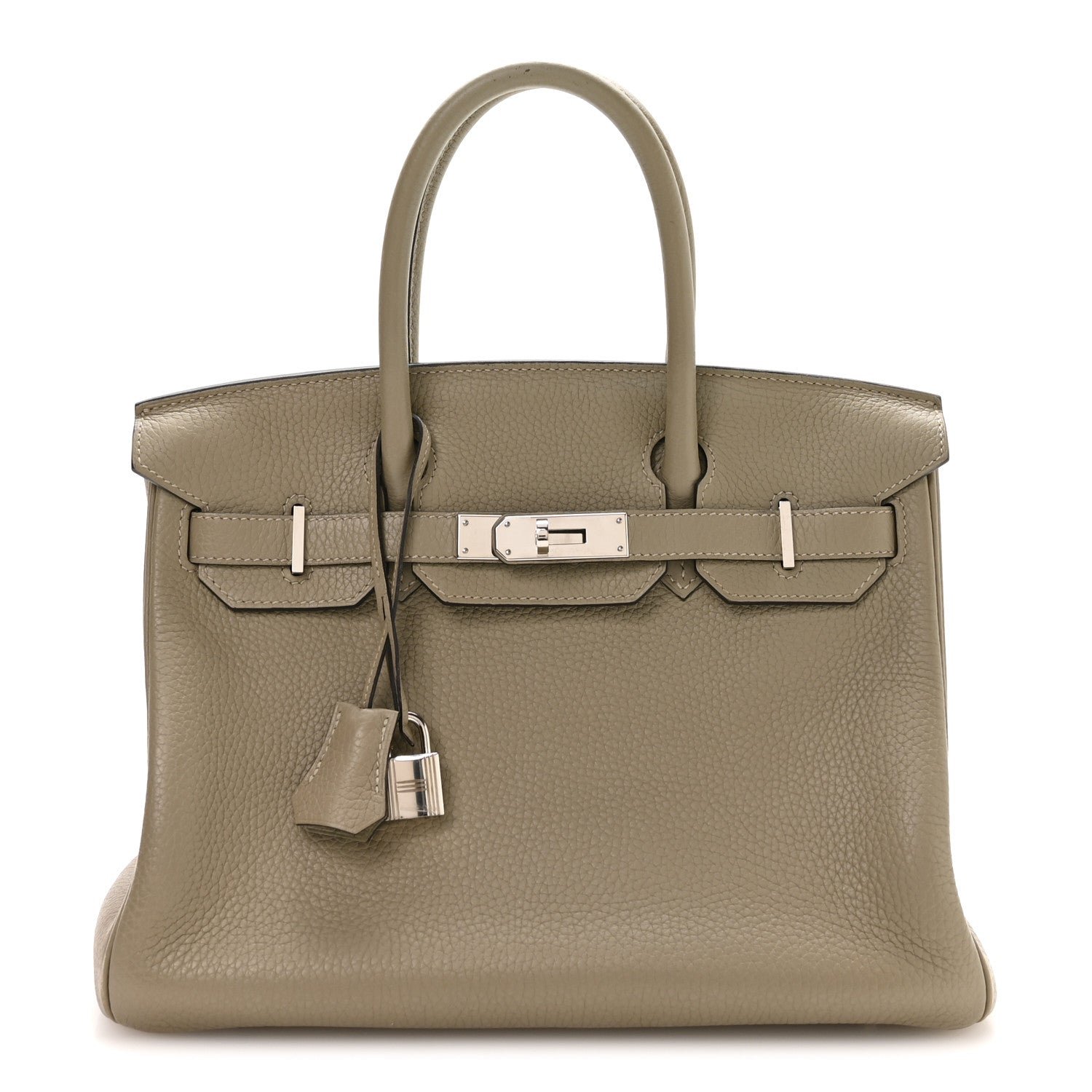 Hermes Taurillon Clemence Birkin 30 Sauge