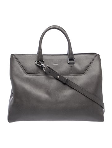 Leather Top Handle Bag