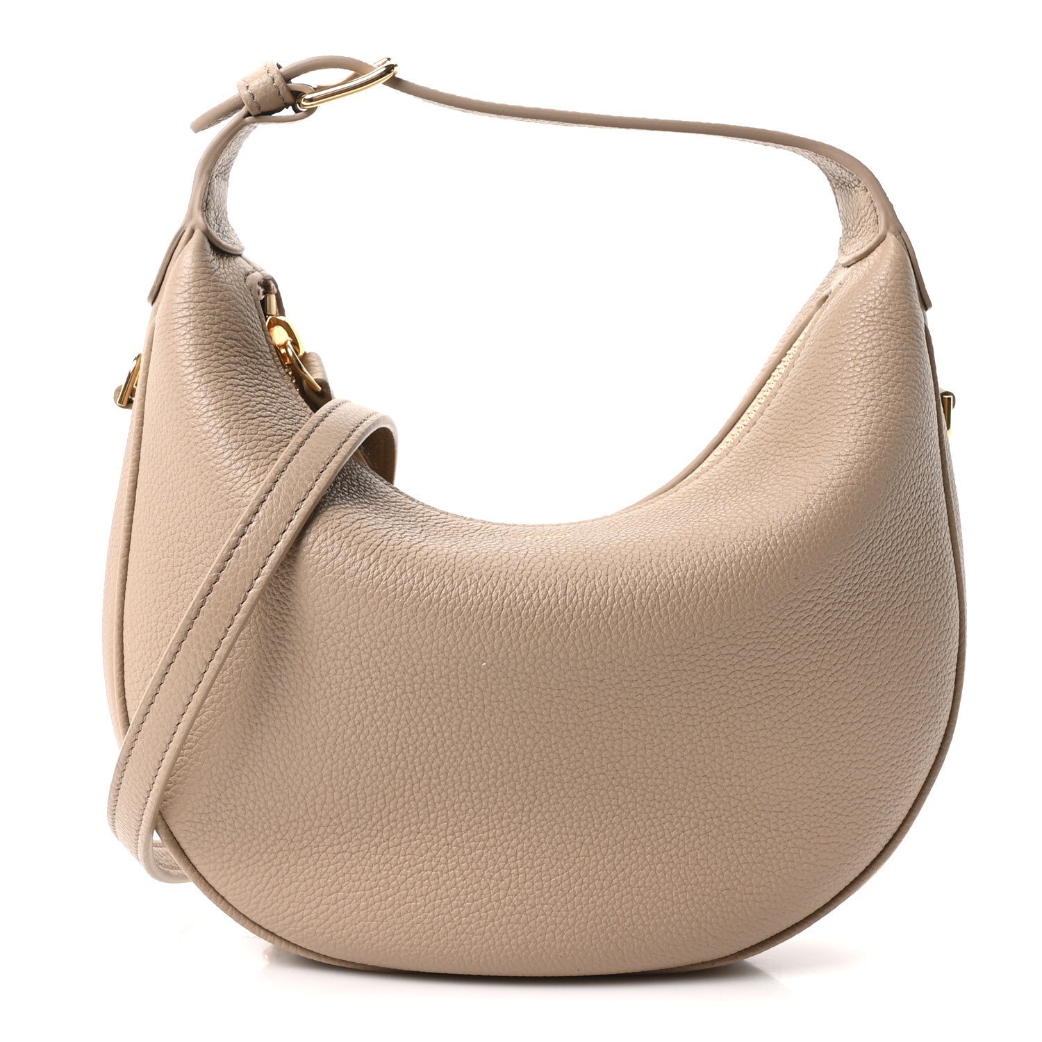 Celine Supple Grained Calfskin Teen Lulu Shoulder Bag Safari