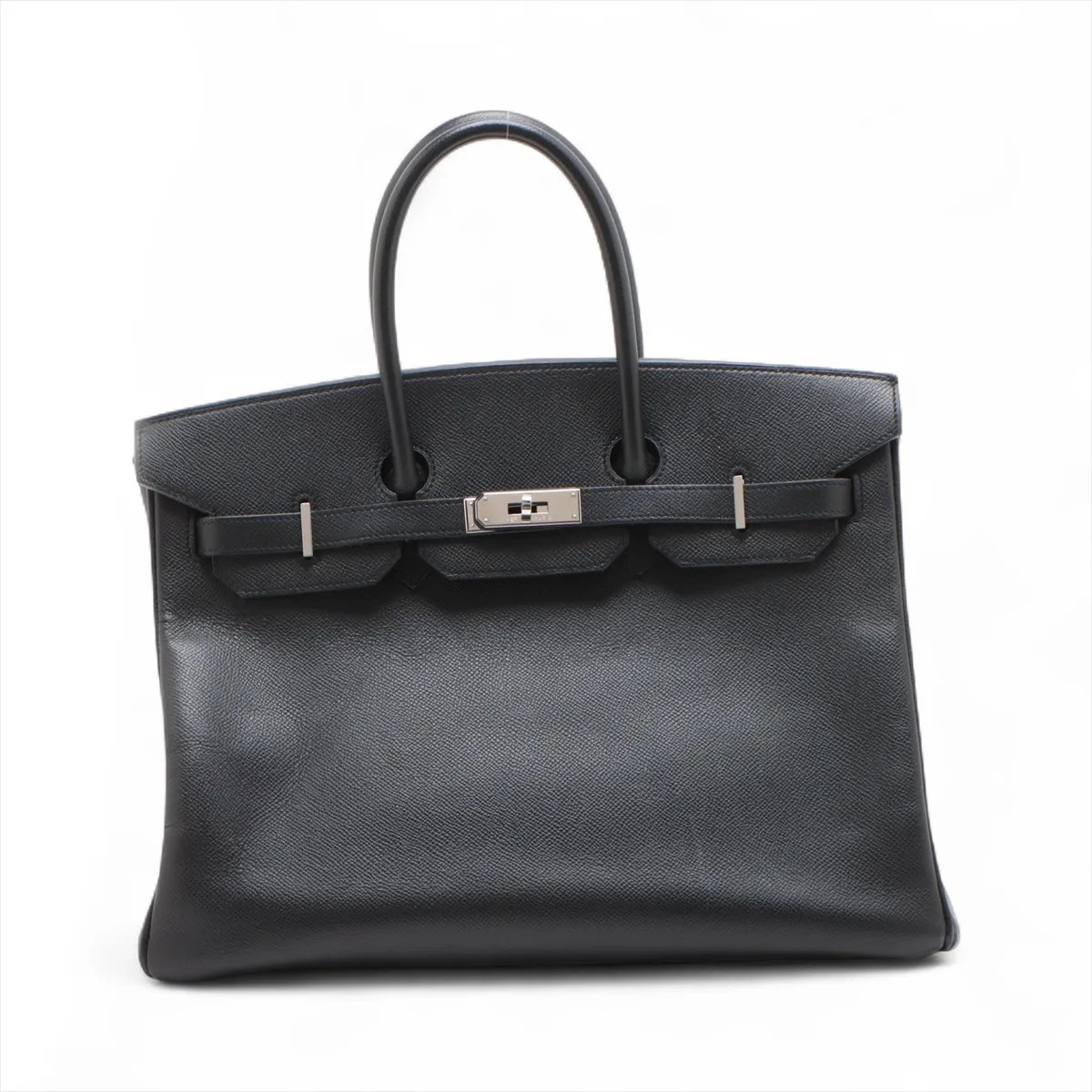 Hermès Birkin 35 Le Tournay Veau Epsom Black Silver Metal Fittings