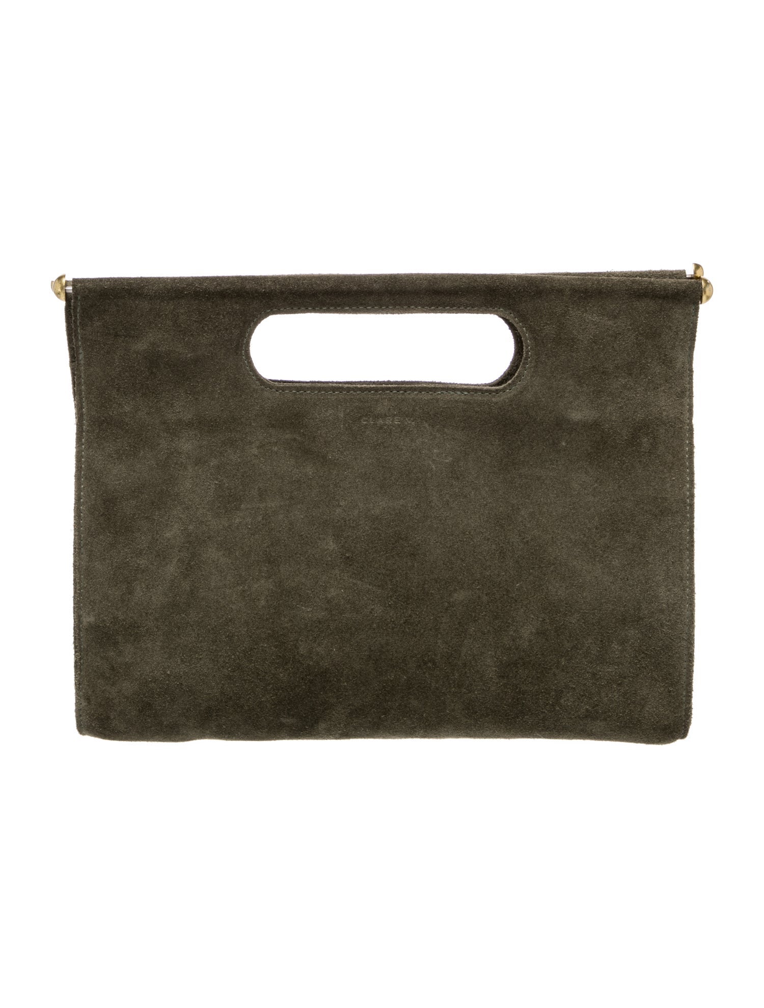 Suede Top Handle Bag