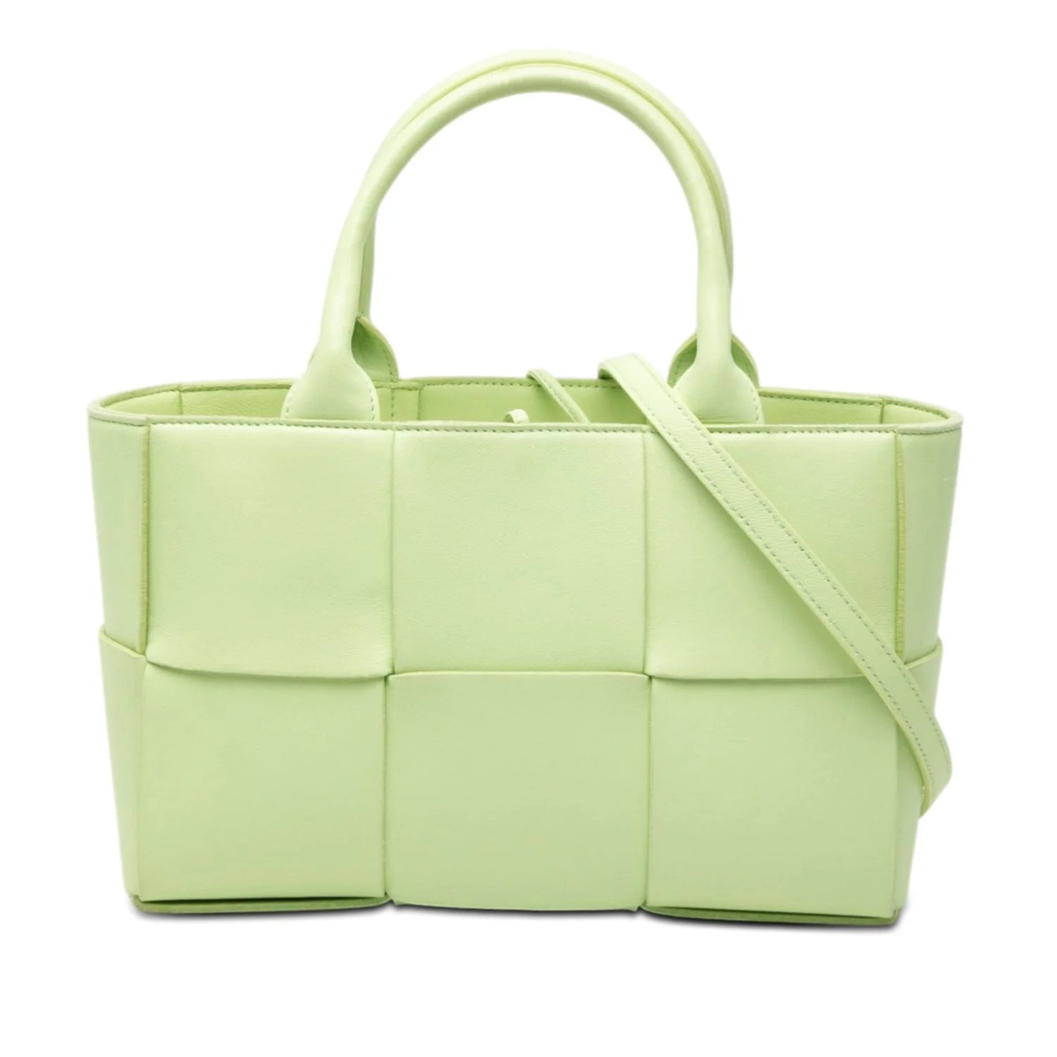 Bottega Veneta Leather Mini Nappa Maxi Intrecciato Arco Tote
