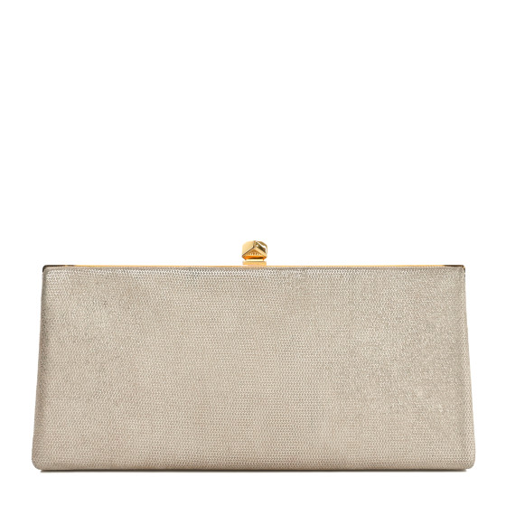 Jimmy Choo Metallic Coarse Glitter Celeste Clutch Champagne