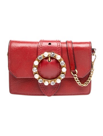 Faux Pearl Crossbody Bag