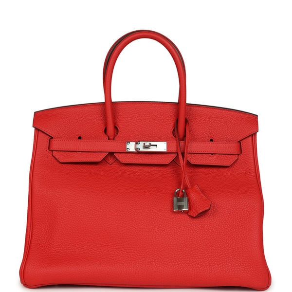 Hermes Hermes Birkin 35 Rouge Tomate Togo Palladium Hardware