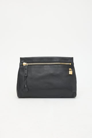 Tom Ford Grained Leather Large Alix Clutch