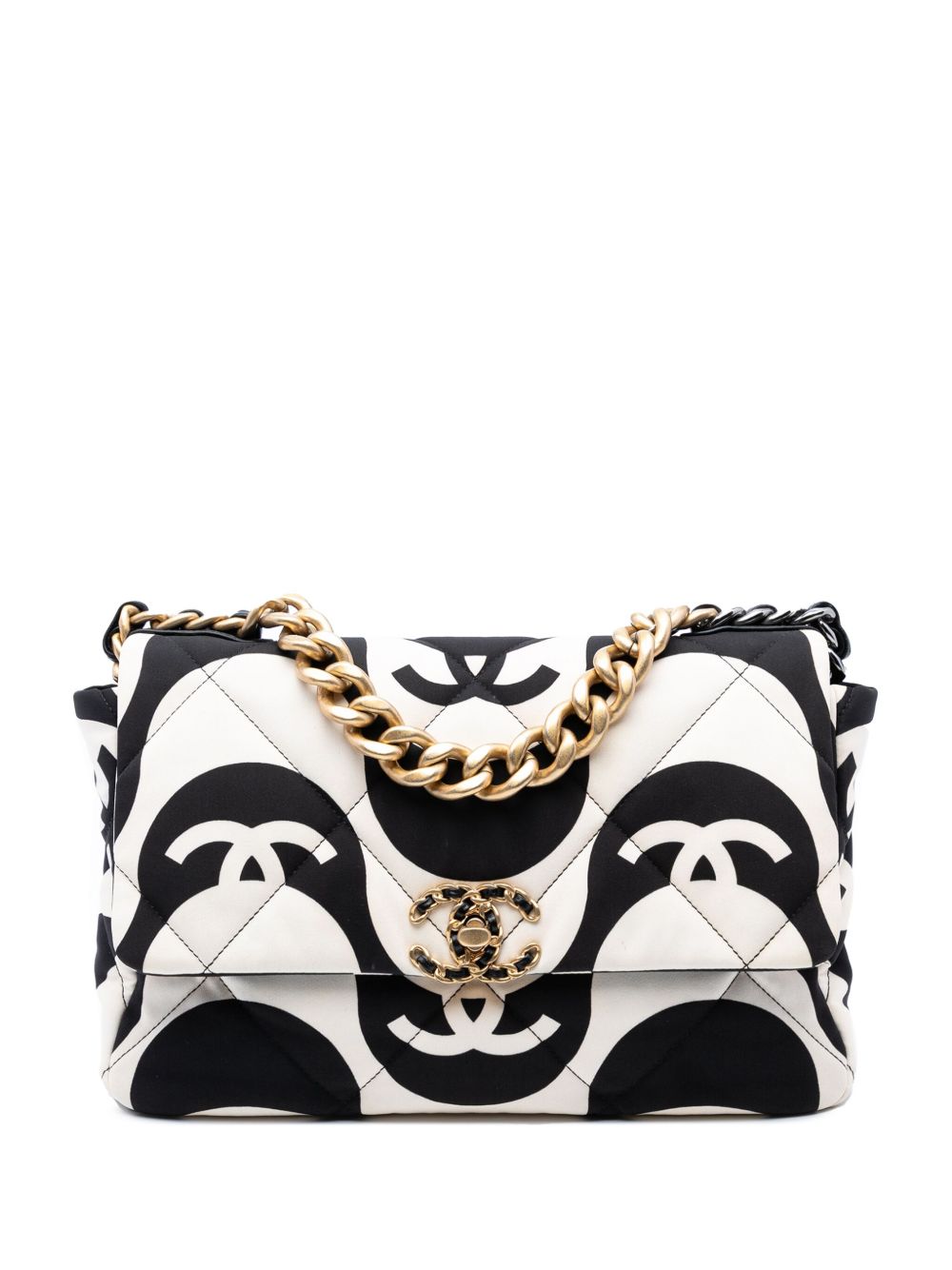 2021 Large Printed Silk 19 Flap satchel