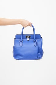 Hermes 2012 Bleu Electrique Swift Toolbox 26 Bag