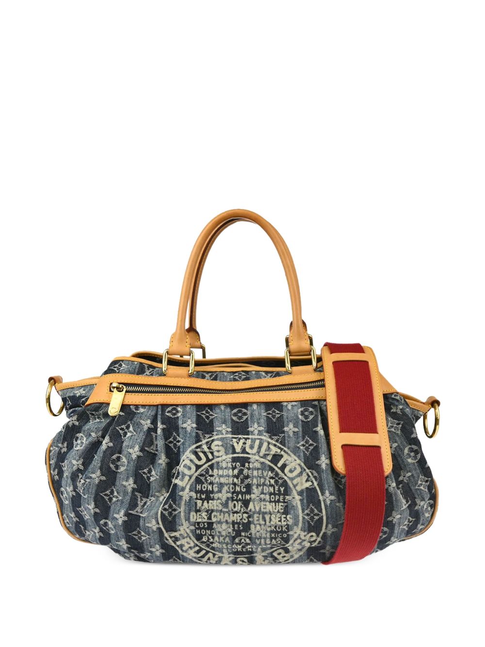 Louis Vuitton 2006 Monogram Denim Cabas Raye tote bag