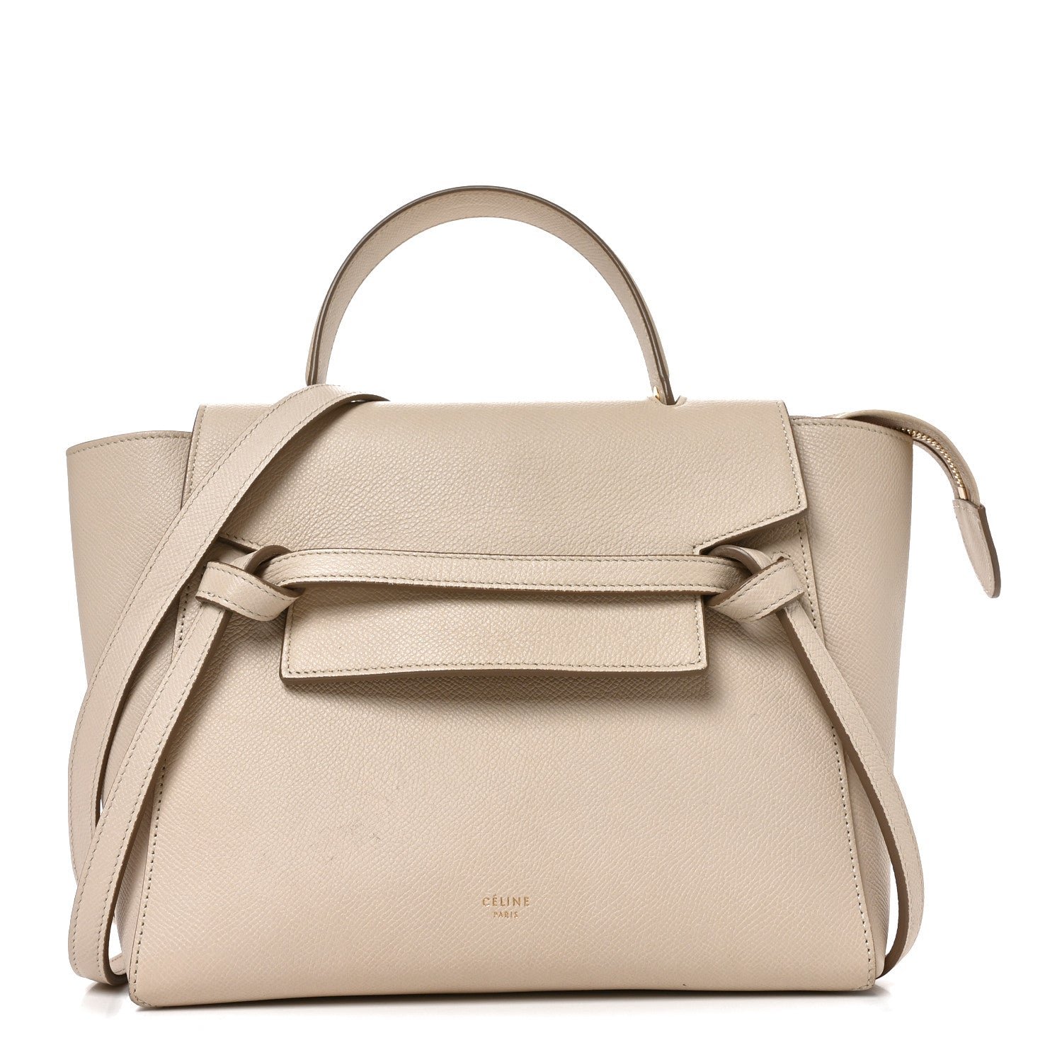 Celine Grained Calfskin Micro Belt Bag Light Taupe