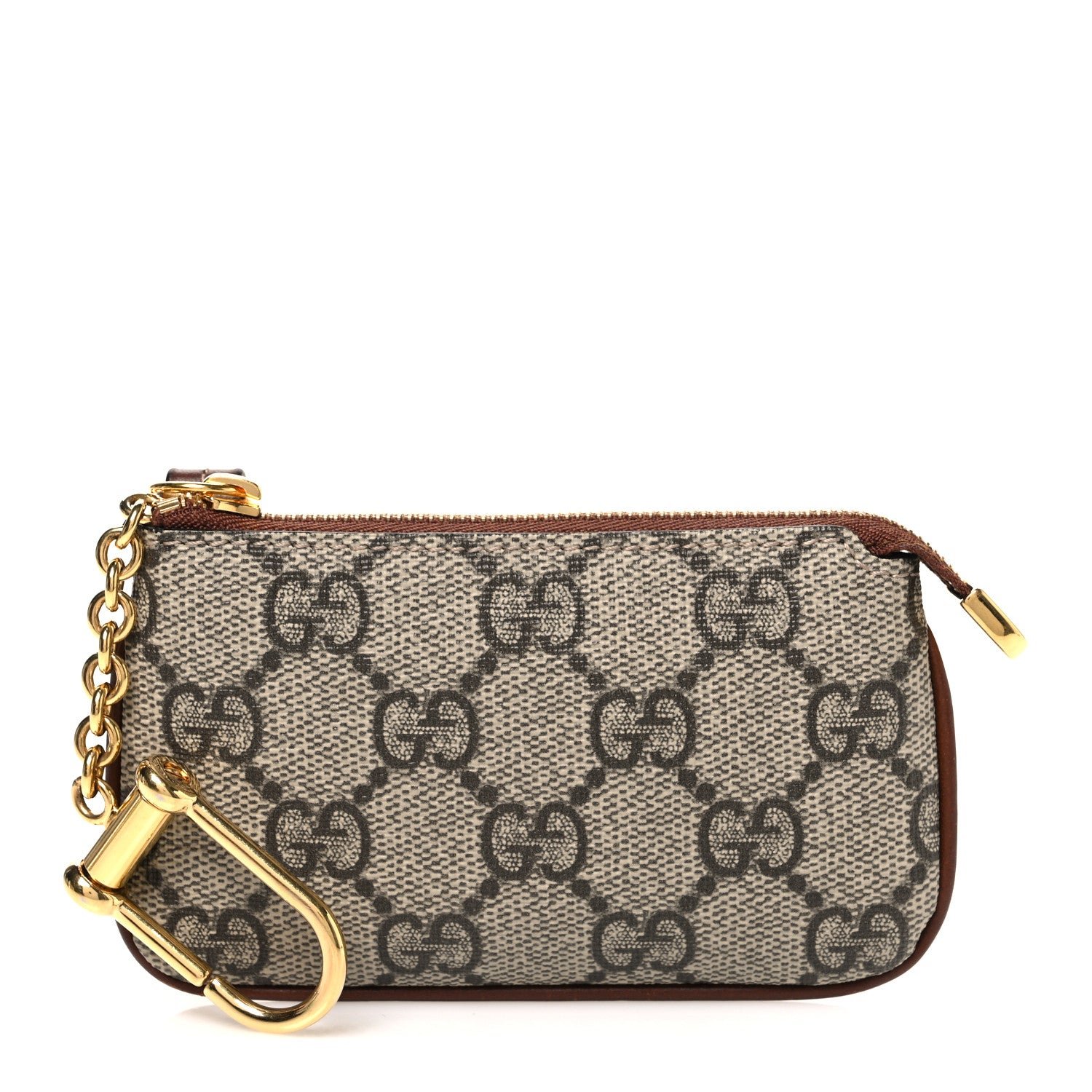 Gucci GG Supreme Monogram Key Case Brown