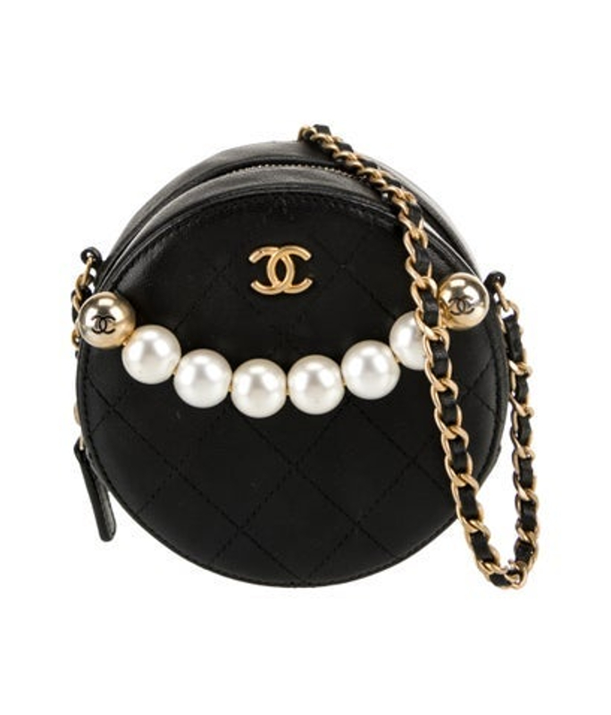 Chanel Round Chic Pearls Crossbody Bag