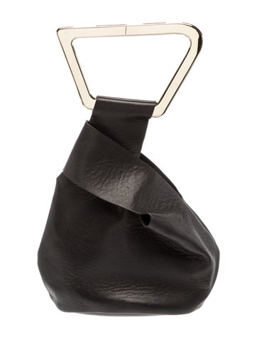 Cult Gaia Leather Top Handle Bag