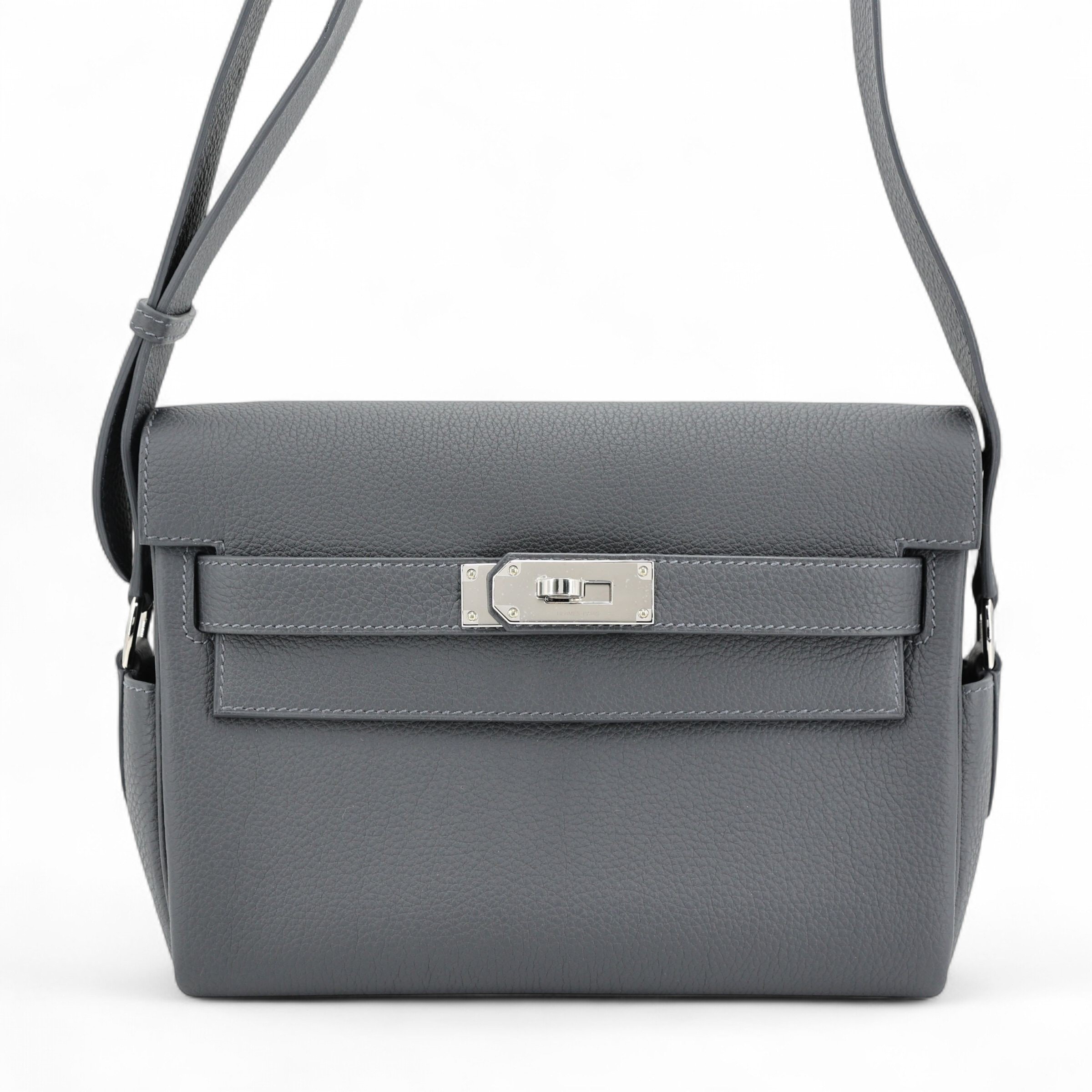 Hermes Brand New ( Rank N ) HERMÈS Kelly Messenger PM Ardoise (85) Togo Palladium hardware K (2025)