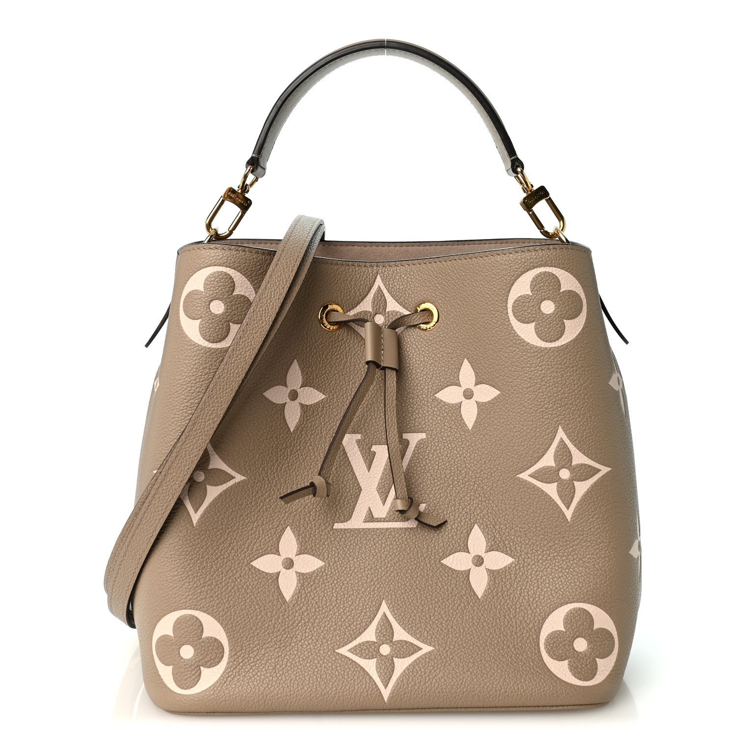 Louis Vuitton Empreinte Monogram Giant Neonoe MM Tourterelle Creme
