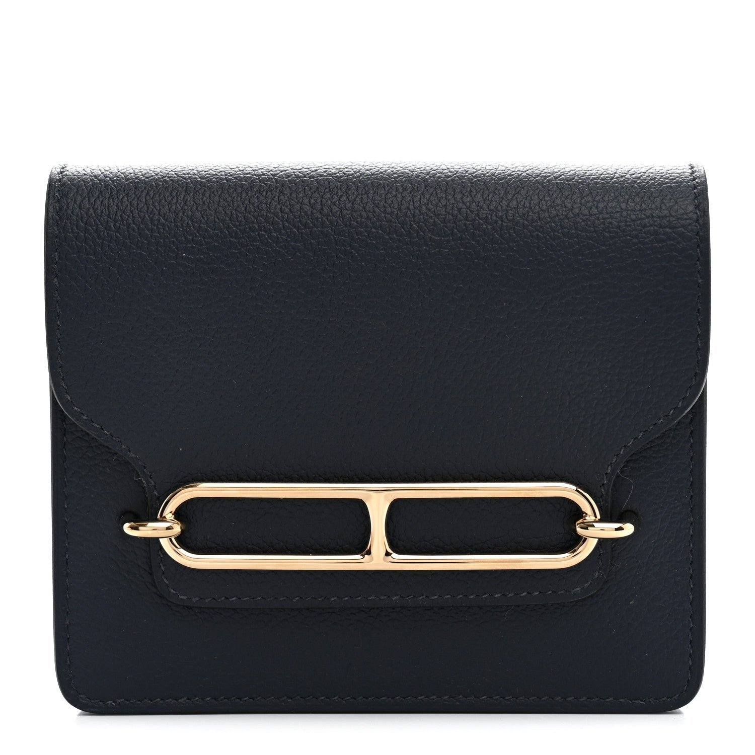 Hermes Evercolor Roulis Slim Wallet Bleu Nuit