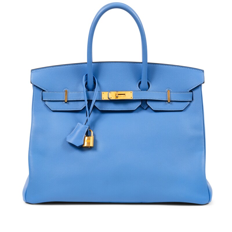 Hermes Bleu Paradis Epsom Birkin 35 Gold Hardware, 2016