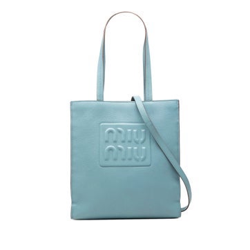 Goatskin Madras Embossed Logo Satchel