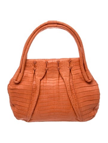 Crocodile Top Handle Bag