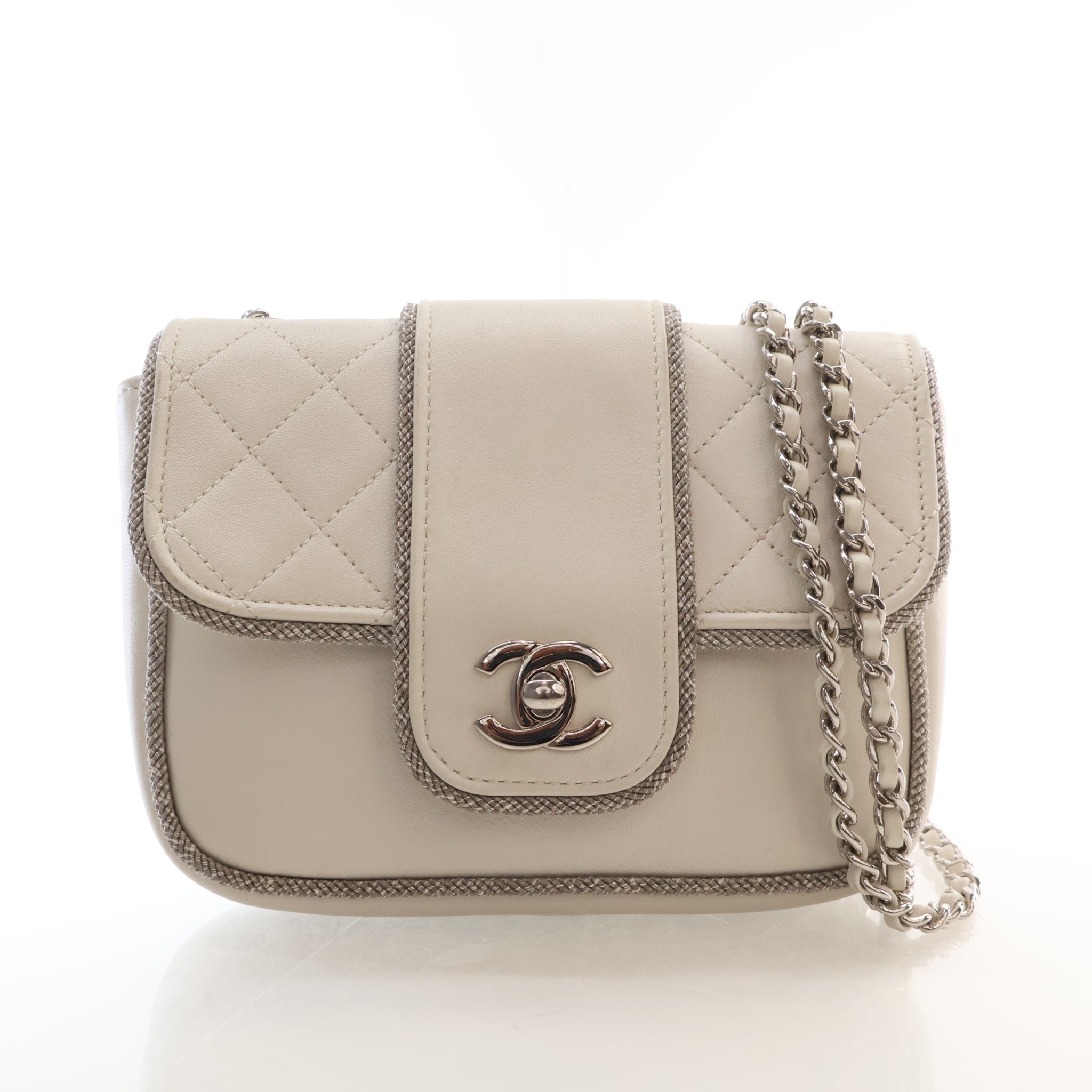 Chanel Lambskin Square Flap Bag with Chain