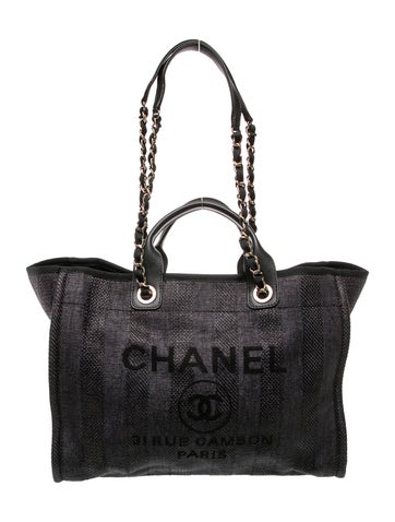 Medium Striped Deauville Shopping Tote