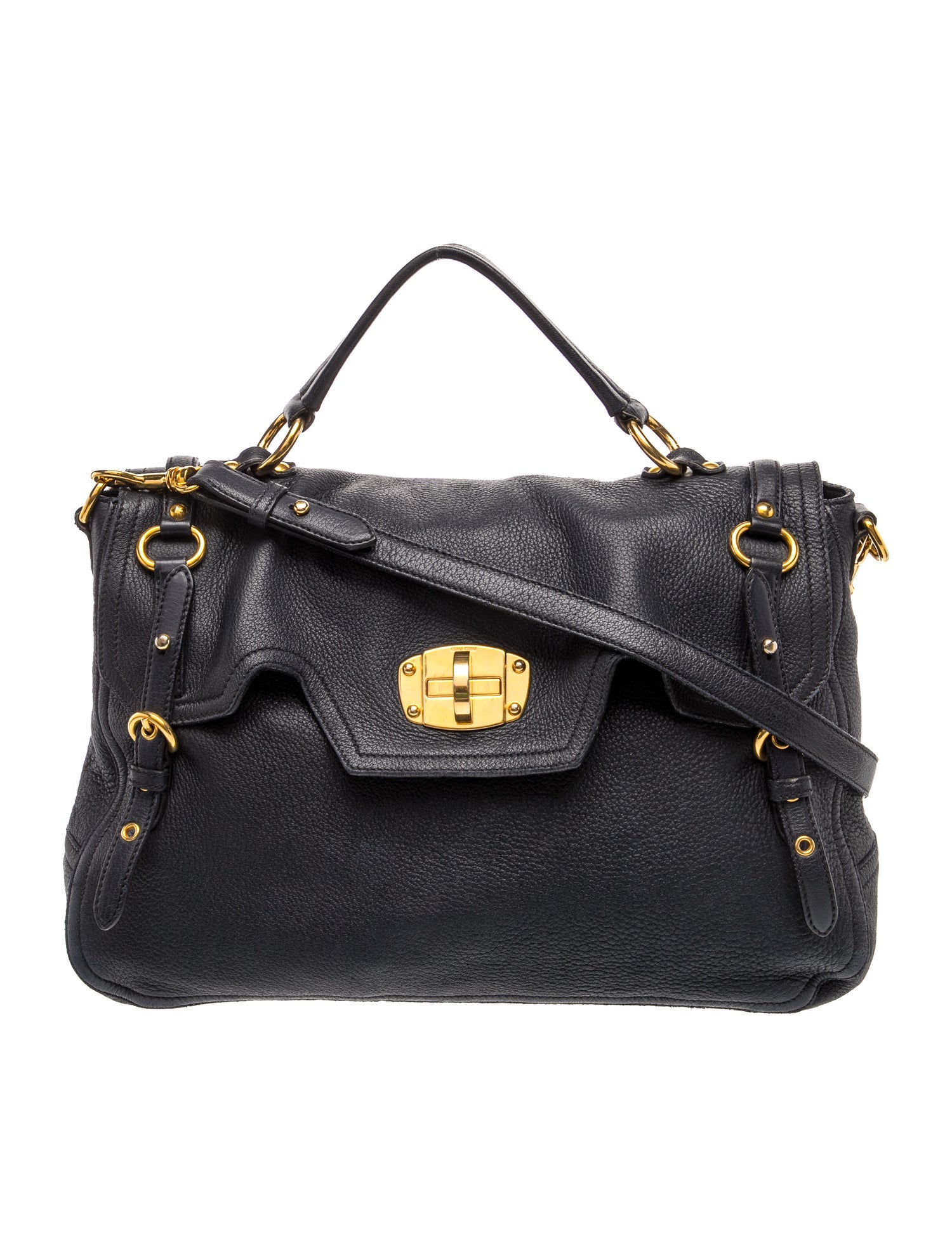 Leather Top Handle Bag
