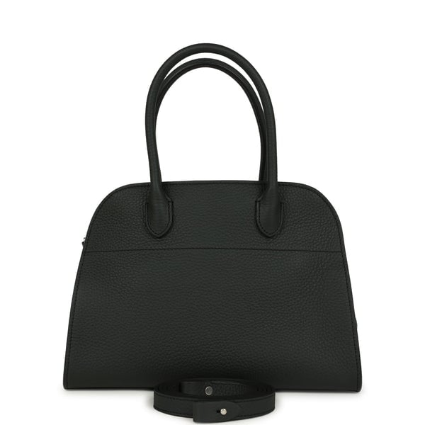 The Row The Row Soft Margaux 10 Bag Dark Pine Calfskin Silver Hardware
