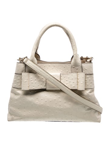 Embossed Leather Top Handle Bag