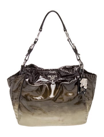 Prada Vernice Leather Shoulder Bag
