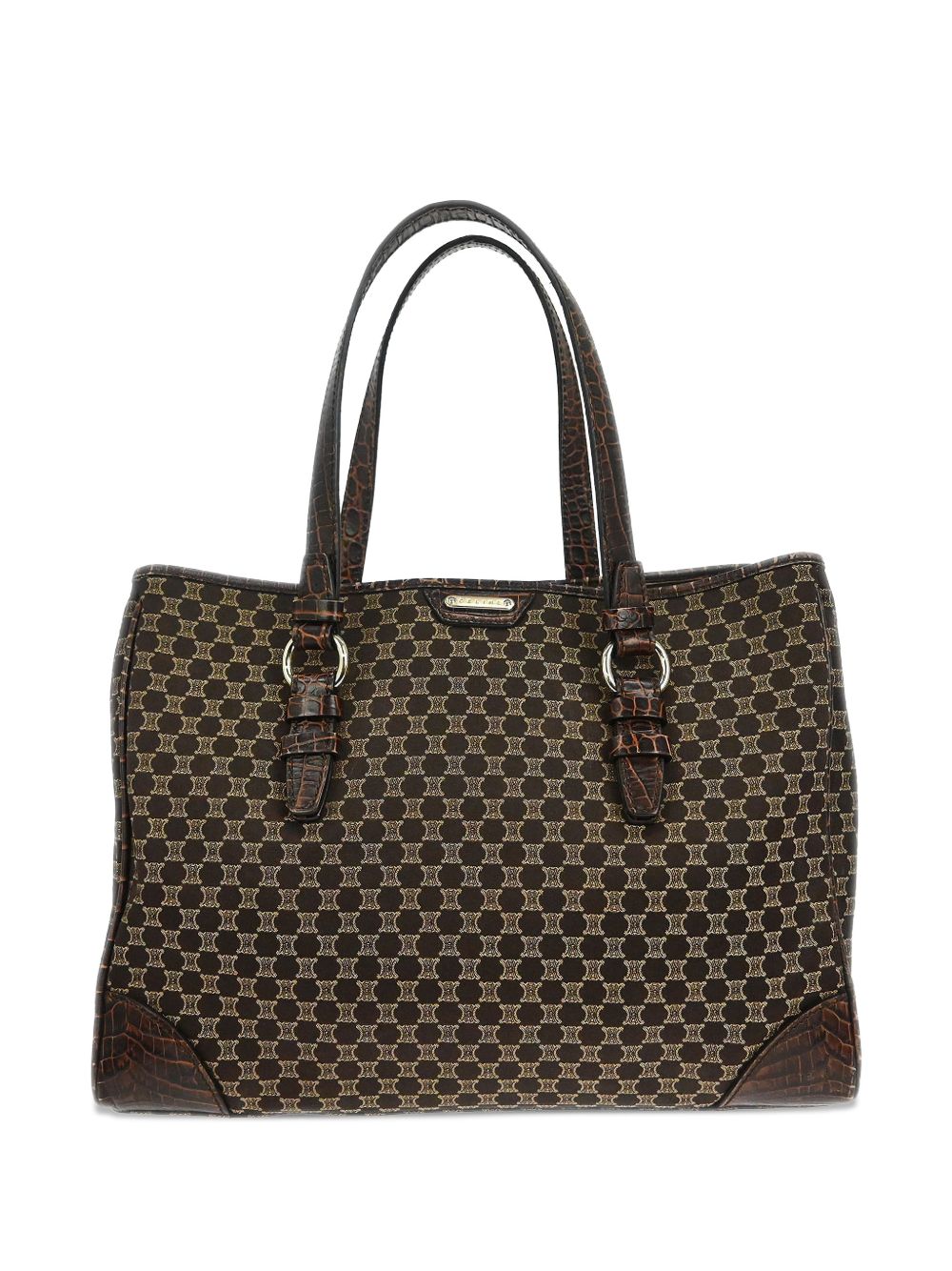 1990s croc-embossed Macadam tote bag