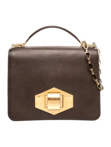 Lanvin Suede Top Handle Bag