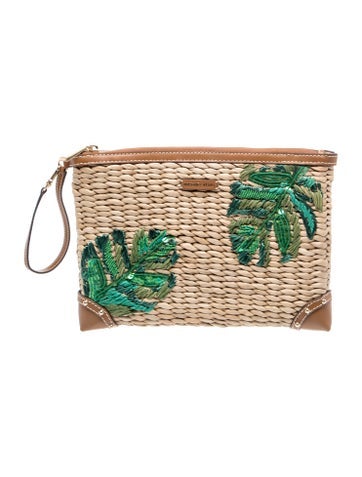 Raffia Clutch