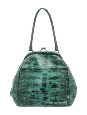 Lizard Top Handle Bag Vintage