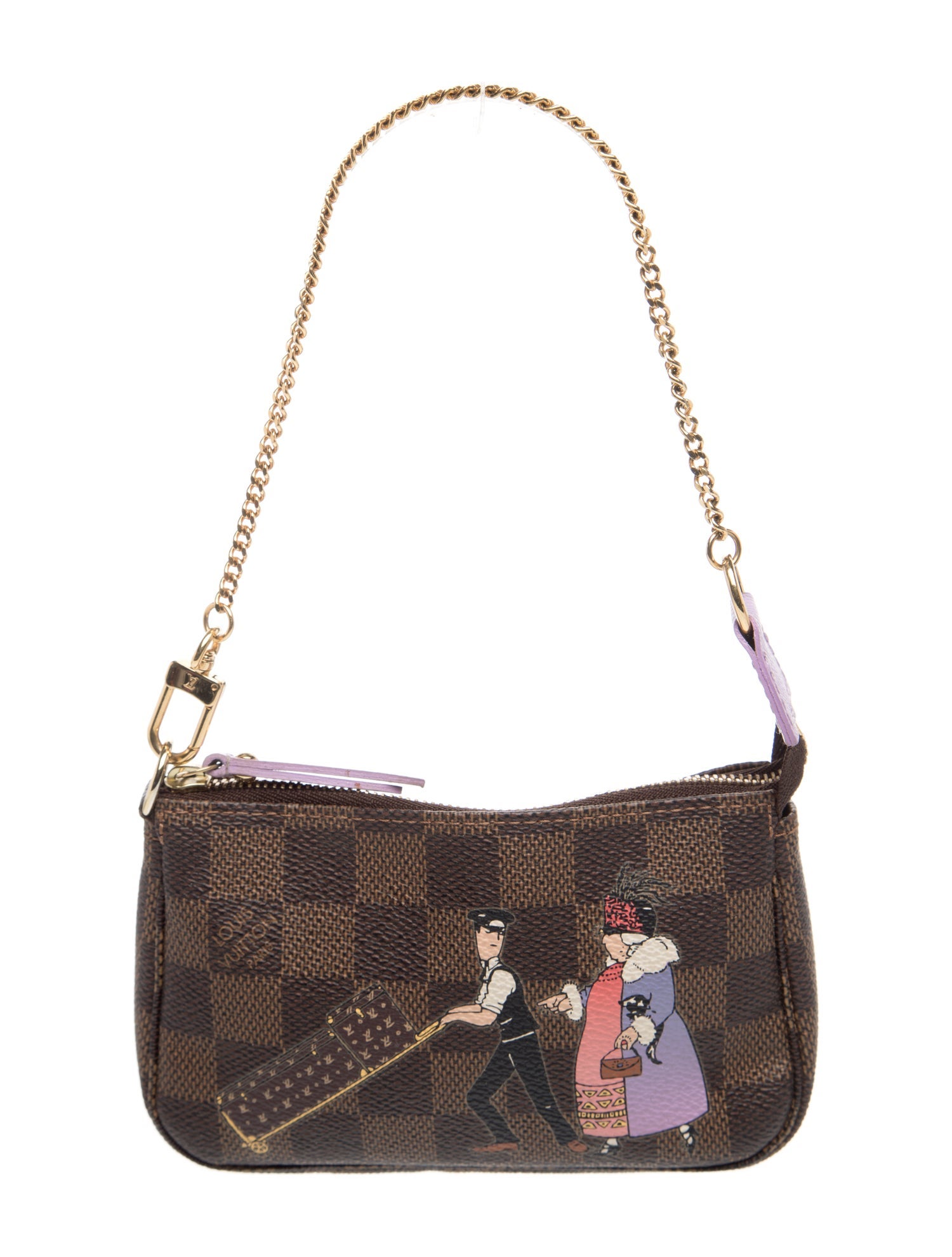 Coated Canvas Damier Illustre Mini Pochette Bag Mini