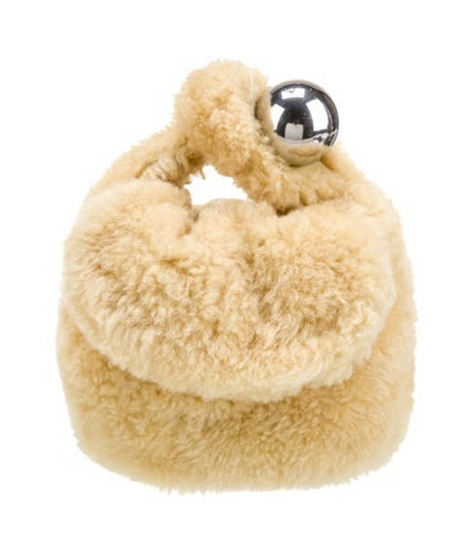 Jil Sander Sander Shearling Top Handle Bag