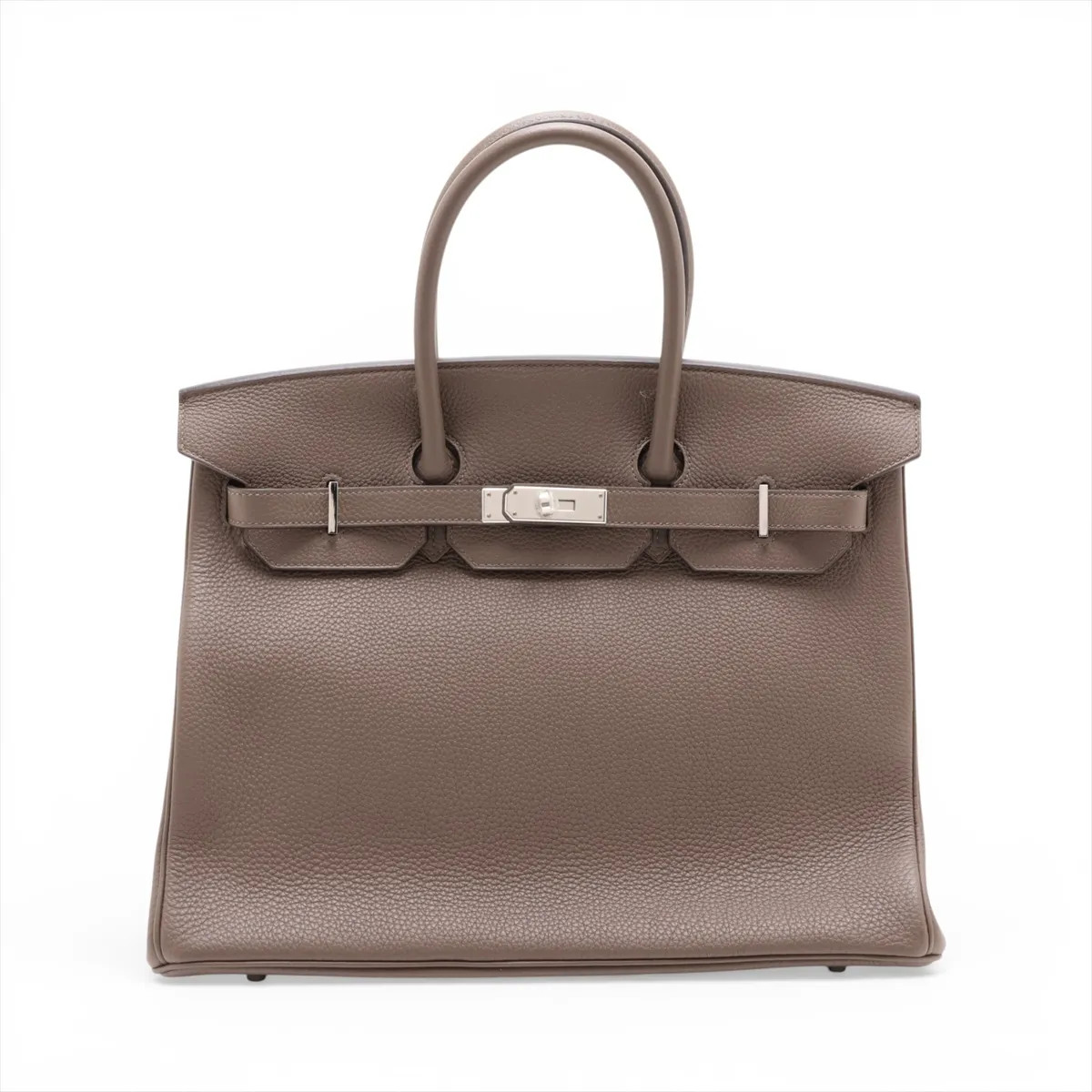 Hermès Birkin 35 Le Tournay Togo Vert bronze Silver Metal Fittings